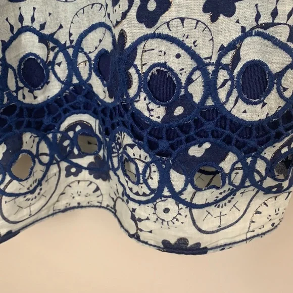 Chelsea & Violet Blue and White Print Dress Size XS - Picture 5 of 10